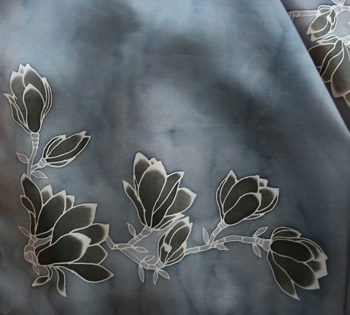 Šála - Černé magnolie — foto 2