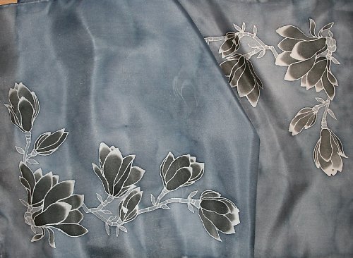 Šála - Černé magnolie — foto 3