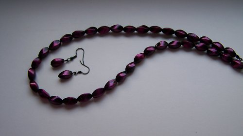 Sada černá purpurově žíhaná — foto 2