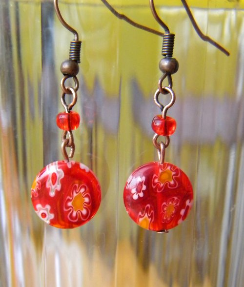 Červené Millefiori — foto 3