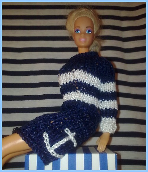 Barbie - námořnické proužky II. 30% SLEVA — foto 2