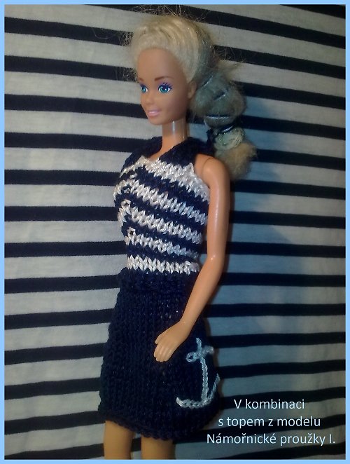 Barbie - námořnické proužky II. 30% SLEVA — foto 4