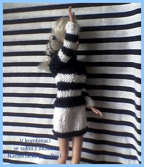 Barbie - námořnické proužky II. 30% SLEVA — foto 5