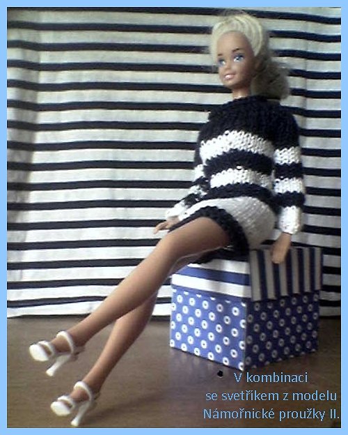 Barbie - námořnické proužky I. 30% SLEVA — foto 5
