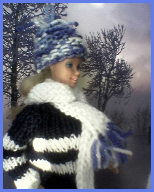 Čepice a šála pro Barbie 60% SLEVA — foto 4