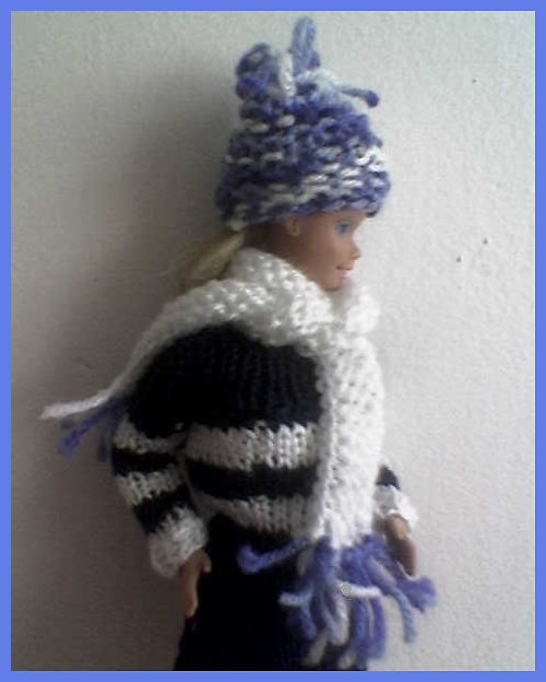 Čepice a šála pro Barbie 60% SLEVA — foto 5