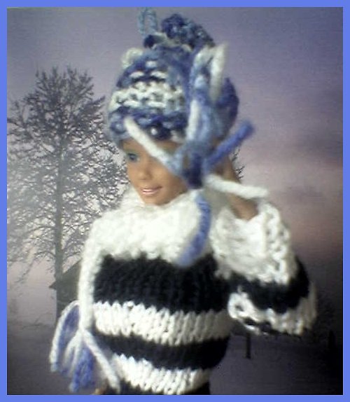 Čepice a šála pro Barbie 60% SLEVA — foto 6