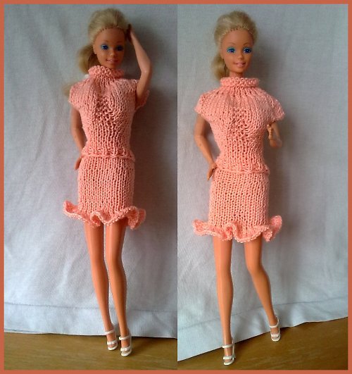 Lososový kostýmek pro Barbie — foto 6