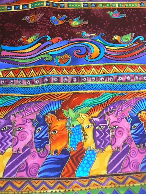 Laurel Burch - Koně proužky — foto 2