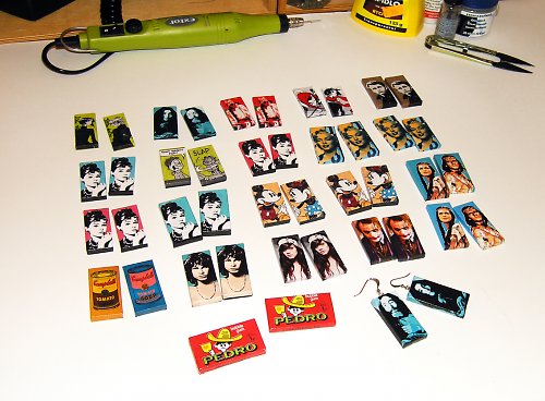 Náušnice Starodávný komiks — foto 2