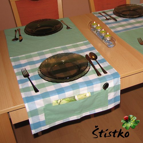 Ubrus - prostírání Dora - do zelena — foto 3