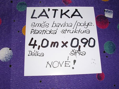 Látka - bavlna/polyester - 4 m — foto 2