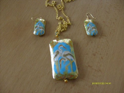 Cloisonné " plameňáci " — foto 2