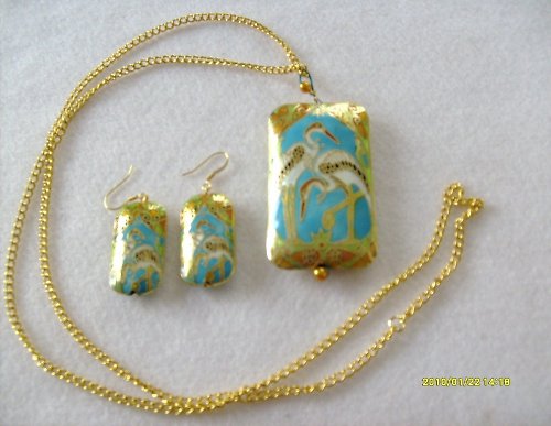 Cloisonné " plameňáci " — foto 3