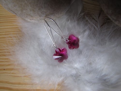 Swarovski fuchsiové — foto 2