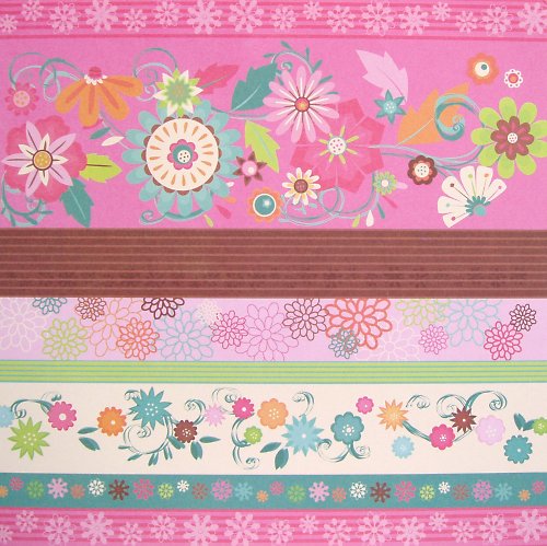 Sada papírů RETRO FLORAL 6x6" — foto 4