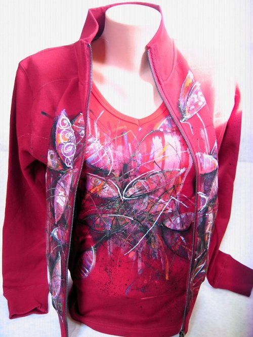 Mikina (typ3), "Květy", M/L, rezervace — foto 2