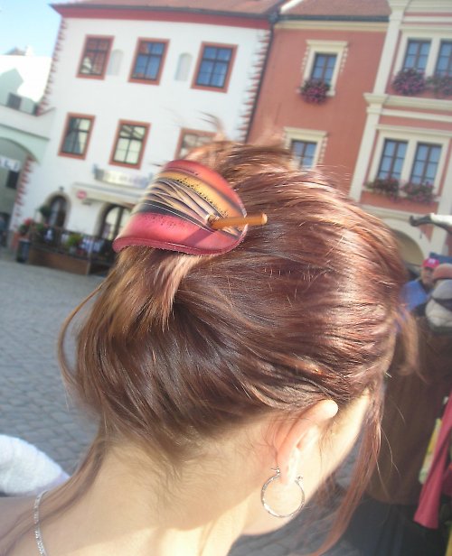 Spona & dřevěná jehlice — foto 4