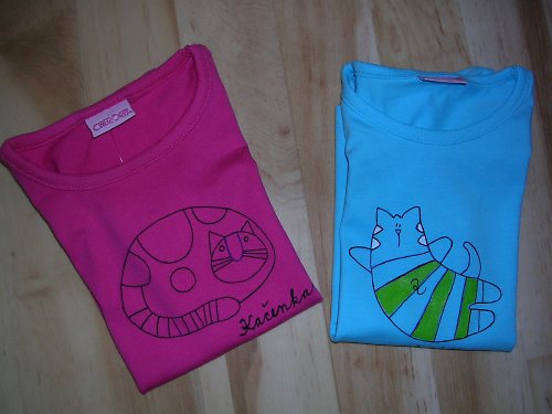 Gelové pero na textil - MODRÉ — foto 2