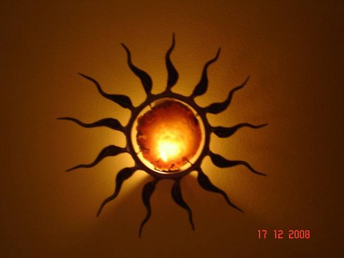 Sluníčko - nástěnný svícen — foto 5