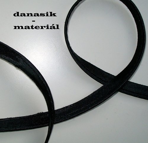Saténová Paspulka Černá — foto 2