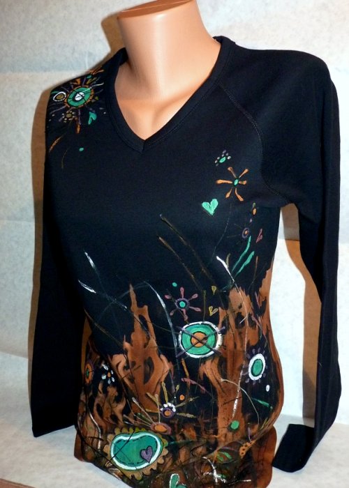 Triko dámské, "KYTKY", XL, rezervace — foto 3
