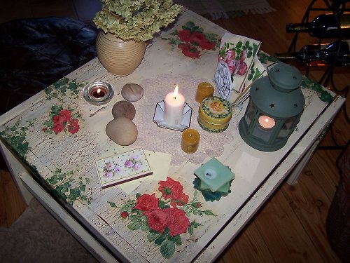 Vintage stoleček odkládací — foto 3