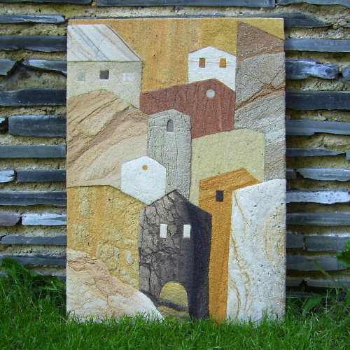 MĚSTEČKO, pískovcový obraz — foto 5