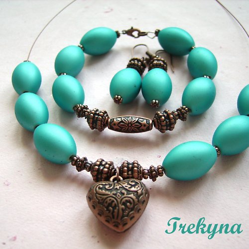 Tyrkysová orientální souprava Jasmine — foto 2