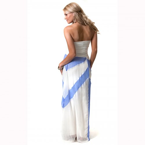 Evangeline - Romanticke Hedvabne Maxi Saty — foto 5