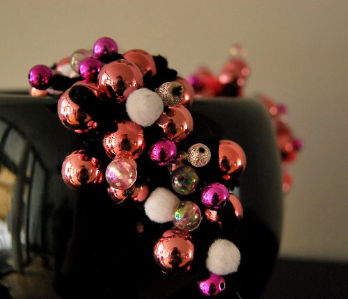 Náhrdelník Glitery fruit - black — foto 3