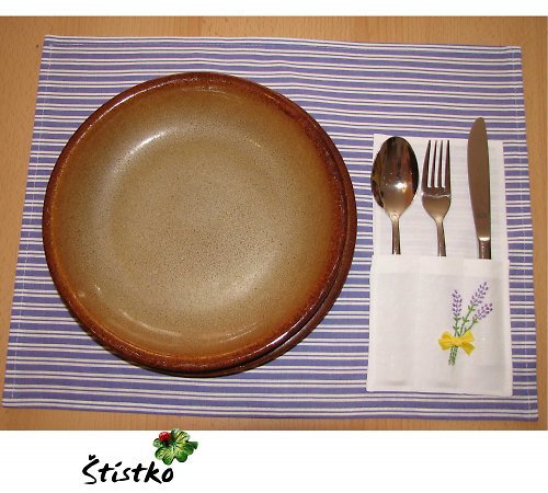 Levandulové prostírání s kapsami — foto 4