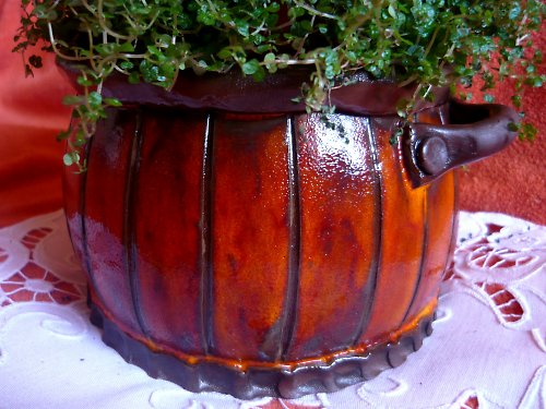 Květináč oranž tmavý — foto 4