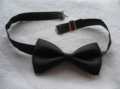 Pánský motýlek - Černý — foto 2