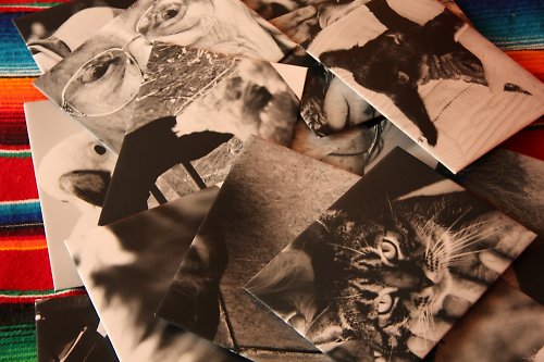 Sada 12ti recy obálek - Black&White — foto 3