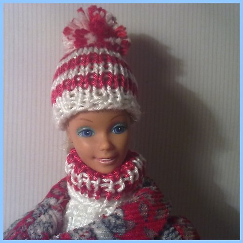 Nákrčník a kulich pro Barbie 30% SLEVA — foto 3