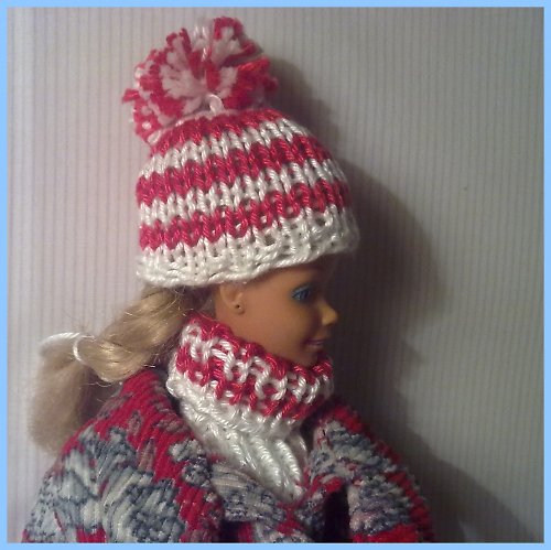 Nákrčník a kulich pro Barbie 30% SLEVA — foto 4