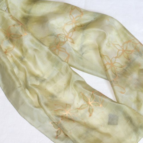 Šála zelenkavá 125x30cm — foto 2