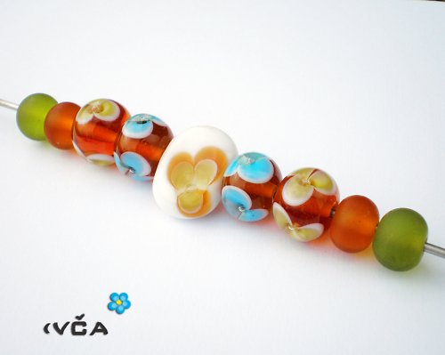Květinková sada vinutých perlí — foto 2