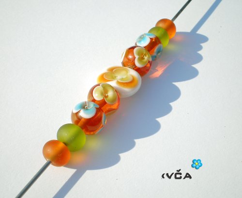 Květinková sada vinutých perlí — foto 6