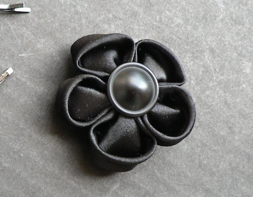 Sada sponek a brože Satine Black — foto 2