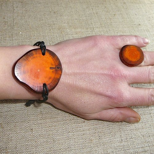 Náramok Koliesko orange — foto 2