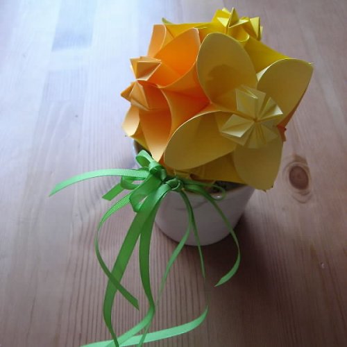 Kusudama - narcisy — foto 2