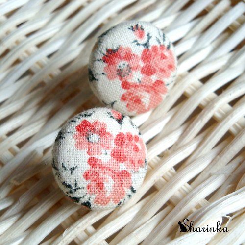 Romantické květy - pecky "buttonky" — foto 3