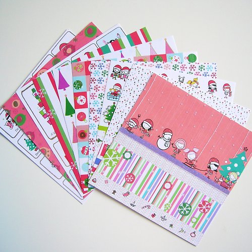Sada papírů Smirk - CHRISTMAS 8x8" — foto 2