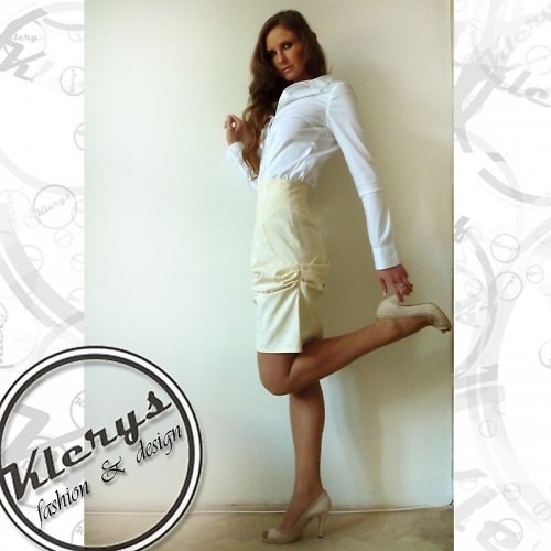 Nadrhnutá sukénka do pasu SLEVA — foto 3