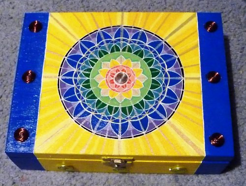 Multifunkční krabička z masivu - mandala — foto 6
