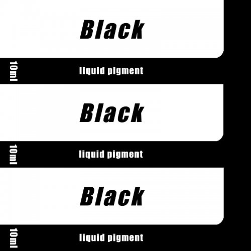 Černá - Tekutý pigment do mýdel — foto 2
