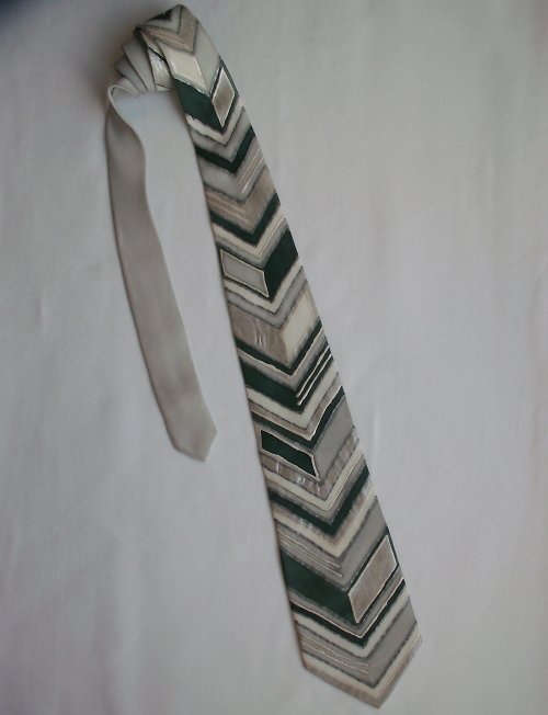 Kravata Decentní stříbrná — foto 2