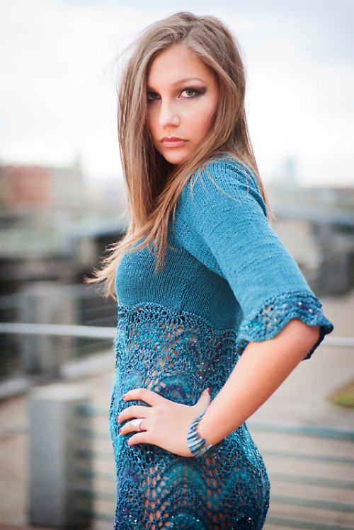 Sexy Silk Collection - Šaty Peacock 36/38 — foto 4